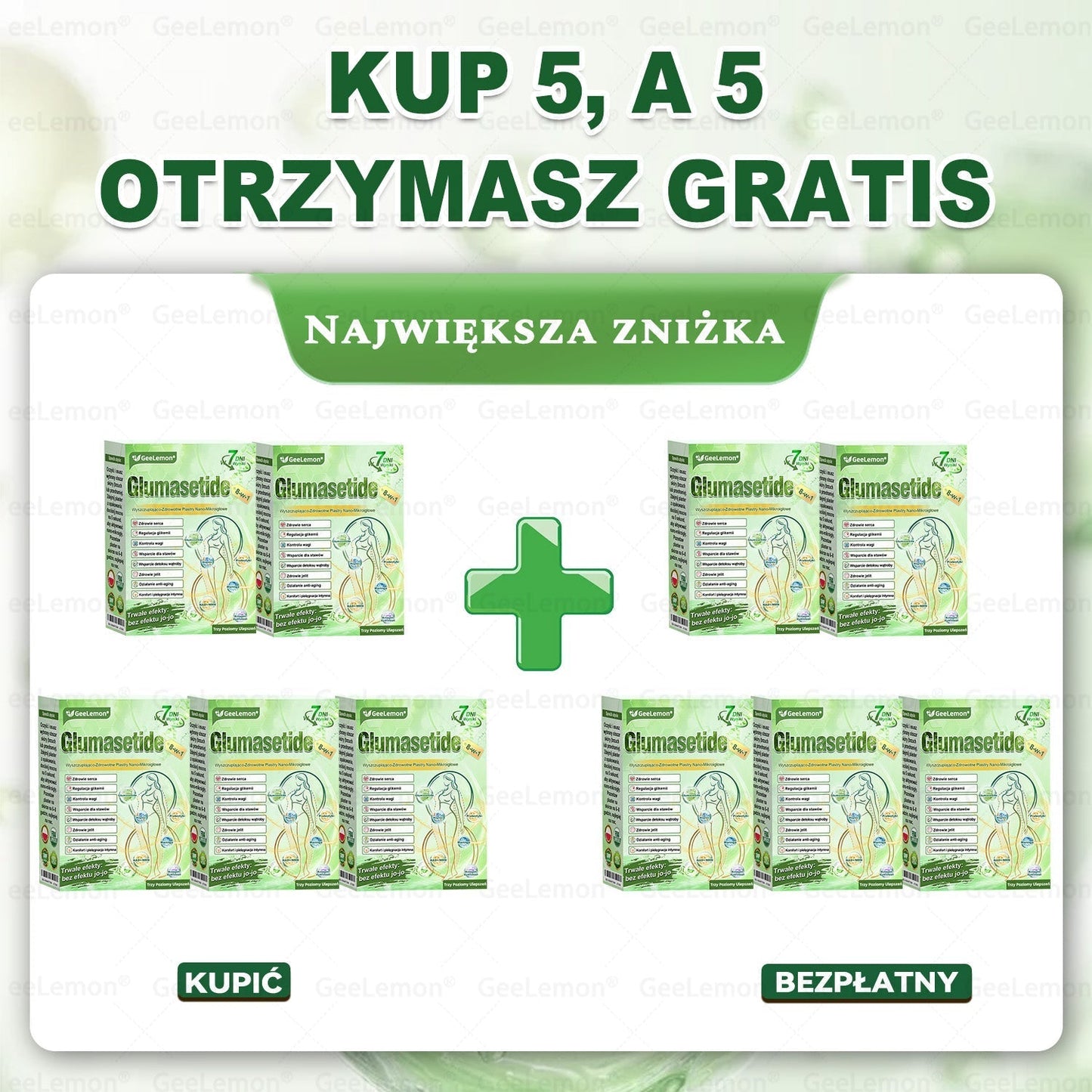 Oficjalny Sklep | 👩⚕️🩹 𝐆𝐞𝑒𝐿𝑒𝐦𝐨𝐧® 𝐆𝐥𝐮𝐦ase𝐭𝐢𝐝𝐞 10 𝐰 𝟏 Smukły i Zdrowy Nano Plaster z Mikronakłuciami 🇵🇱(Tylko raz dziennie, widoczne zmiany już w 7 dni)✅ Na otyłość, 🅛🅞🅞🅢🅔 🅢🅚🅘🅝 wiotką skórę, cukrzycę, bezdech senny, problemy ze stawami i wiele więcej
