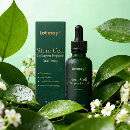 Lotmay® 🚀 Doustne Krople z Komórkami Macierzystymi i Peptydami Kolagenowymi (Ujędrniają i Utrzymują Sprężystość Skóry oraz Zmniejszają Powstawanie Zmarszczek)