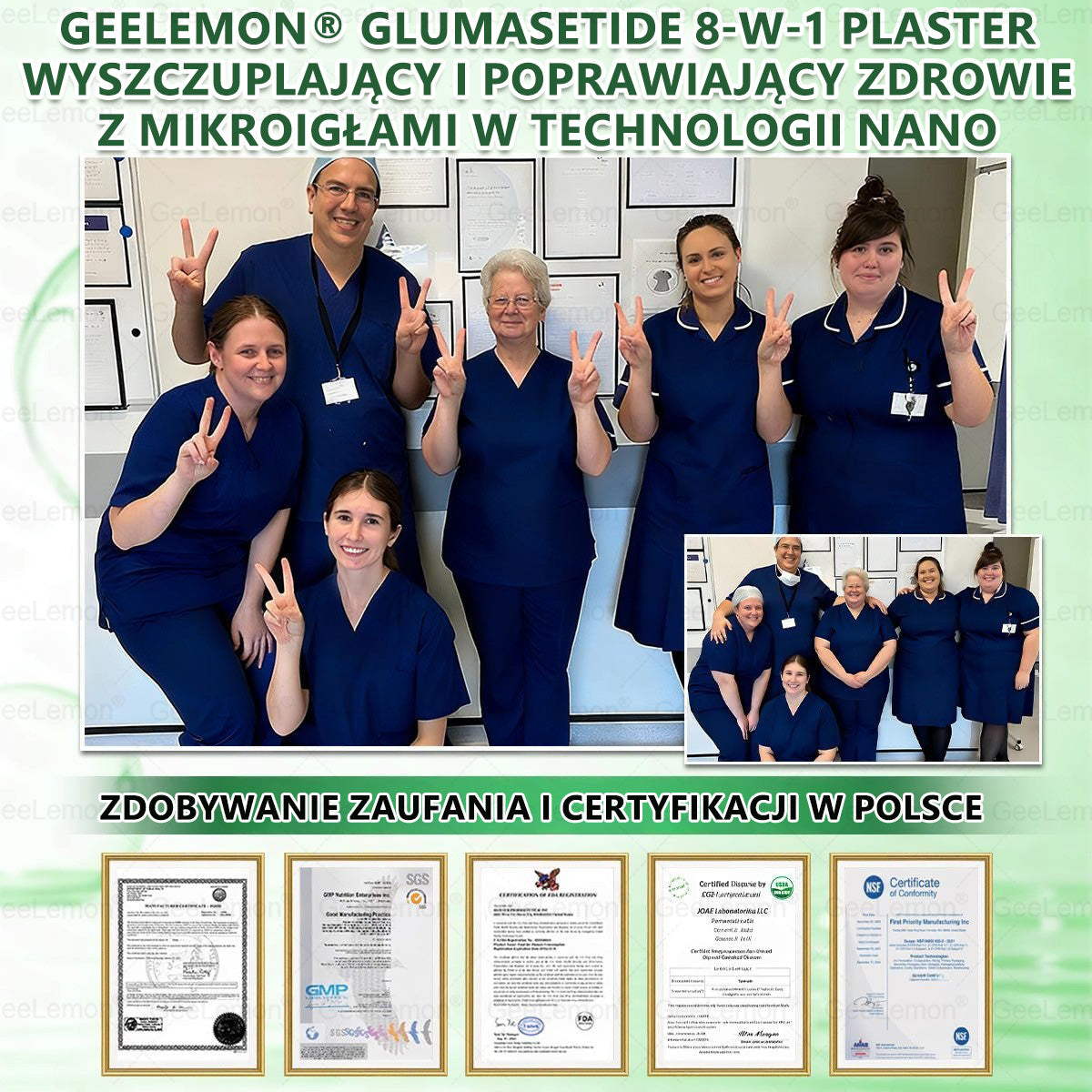 Oficjalny Sklep | 👩‍⚕️🩹 𝐆𝐞𝑒𝐿𝑒𝐦𝐨𝐧® 𝐆𝐥𝐮𝐦ase𝐭𝐢𝐝𝐞 10 𝐰 𝟏 Smukły i Zdrowy Nano Plaster z Mikronakłuciami 🇵🇱(Tylko raz dziennie, widoczne zmiany już w 7 dni)✅ Na otyłość, 🅛🅞🅞🅢🅔 🅢🅚🅘🅝 wiotką skórę, cukrzycę, bezdech senny, problemy ze stawami i wiele więcej