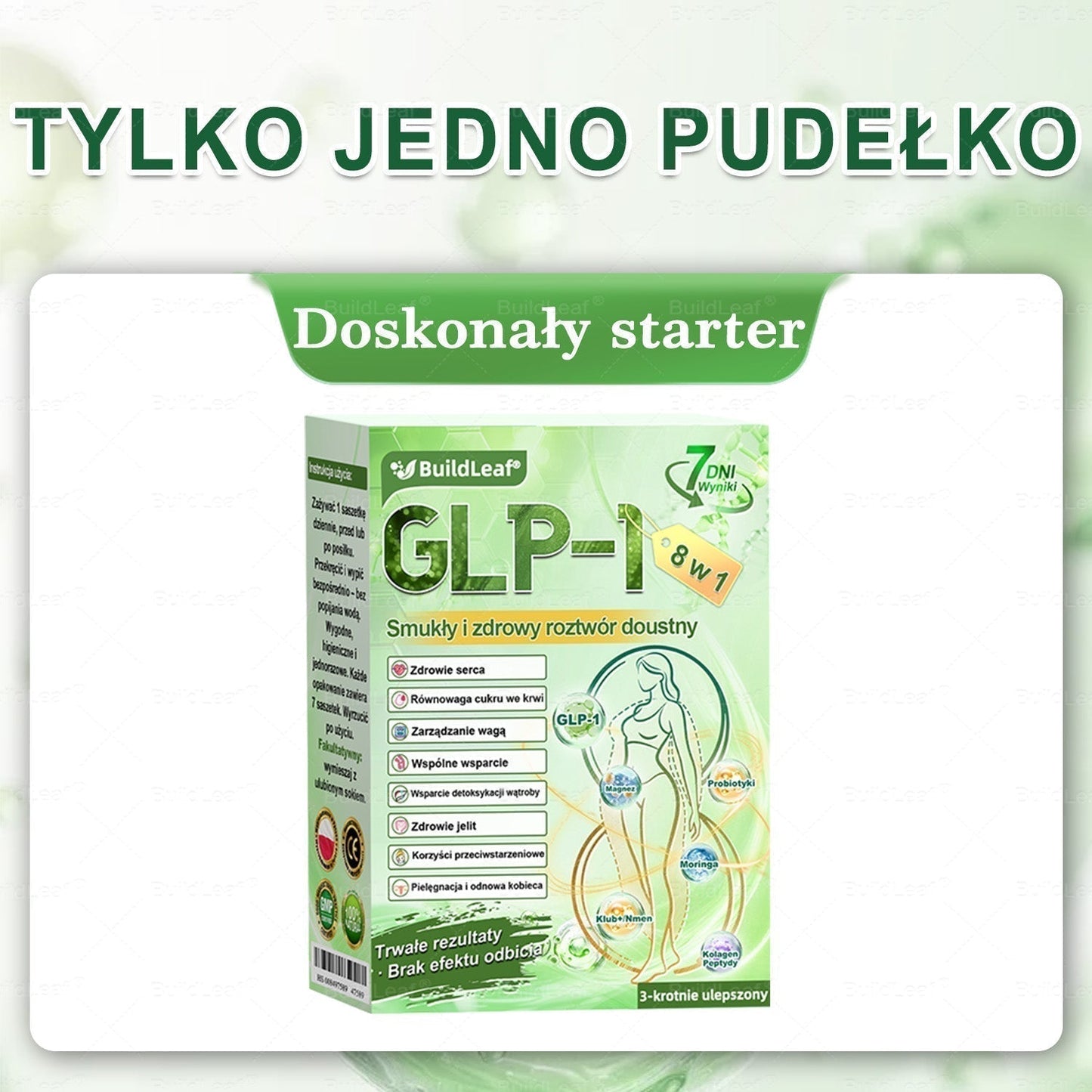 A♻️𝖮𝖋𝗶𝗰𝗷𝗮𝗹𝗻𝘆 𝘀𝗸𝗹𝗲𝗽 | 👩‍⚕️Solmira® 𝗚𝗟𝗣-𝟭 𝟖-w-𝟭 Smukły i zdrowy roztwór doustny (𝑟𝑎𝑧 𝑑𝑧𝑖𝑒𝑛𝑛𝑖𝑒, 𝑟𝑒𝑧𝑢𝑙𝑡𝑎𝑡𝑦 𝑤 7 𝑑𝑛𝑖),Wspiera odchudzanie, serce, cukrzycę, sen, jelita, stawy, a także ujędrnia skórę i dodaje energii