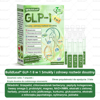 A♻️𝖮𝖋𝗶𝗰𝗷𝗮𝗹𝗻𝘆 𝘀𝗸𝗹𝗲𝗽 | 👩‍⚕️Solmira® 𝗚𝗟𝗣-𝟭 𝟖-w-𝟭 Smukły i zdrowy roztwór doustny (𝑟𝑎𝑧 𝑑𝑧𝑖𝑒𝑛𝑛𝑖𝑒, 𝑟𝑒𝑧𝑢𝑙𝑡𝑎𝑡𝑦 𝑤 7 𝑑𝑛𝑖),Wspiera odchudzanie, serce, cukrzycę, sen, jelita, stawy, a także ujędrnia skórę i dodaje energii