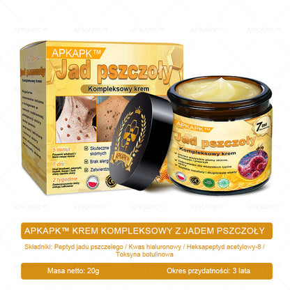 ΑPΚΑPK™ Jad Pszczoły Kompleksowy Krem🥇🥇pomaga w leczeniu problemów skórnych, takich jak: zmarszczki, blizny, plamy pigmentacyjne, rozstępy, trądzik, łuszczyca, egzema, zmiany skórne, podrażnienia, stany zapalne i inne problemy skórne🔥