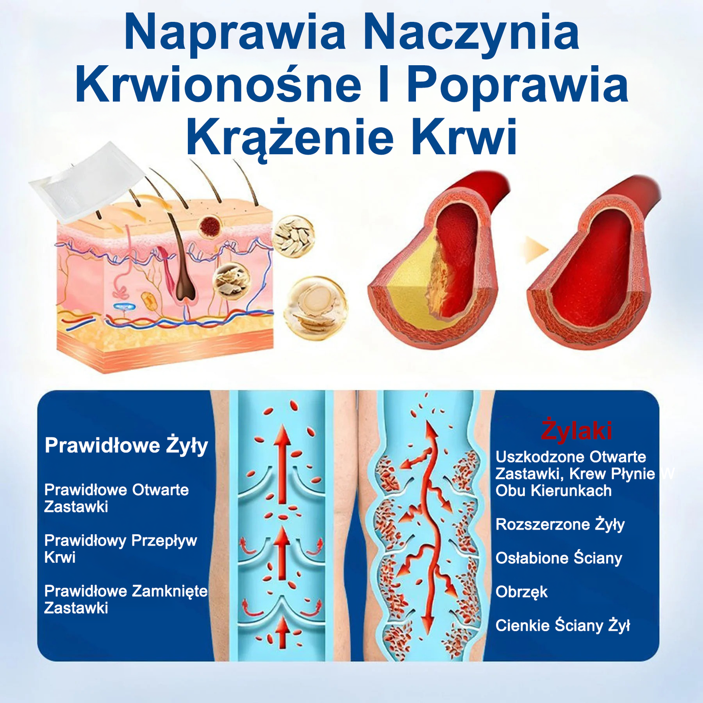 👨‍⚕️🔥Płatki pielęgnacyjne z mikronakłuwaniem GFOUK® VeinEase⚡Natychmiastowa ulga, długotrwałe rezultaty